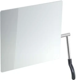 Hewi Kippspiegel 802.01.100L95 725x741x73mm, Hebel Links, Felsgrau