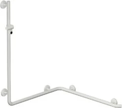 Hewi System 800 K Duschhandlauf 950.35.2209098 1250mm, Mit Brausehalter, Signalweiß