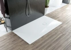 Hoesch Nias Duschwanne 4554xA.010 Weiß, Aus Solique, 120 X 80 X 3 Cm, Ungeschnitten Mineralguss