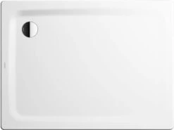 Kaldewei Superplan 402-2 Duschwanne 430248043001 100x75x2,5 Cm, Weiss, Perl-Effekt, Mit Träger