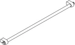 Kermi Vario 2000 Handtuchhalter ZDHHHHOV21002K Weiß, Länge 1000mm, Für Seitenwand