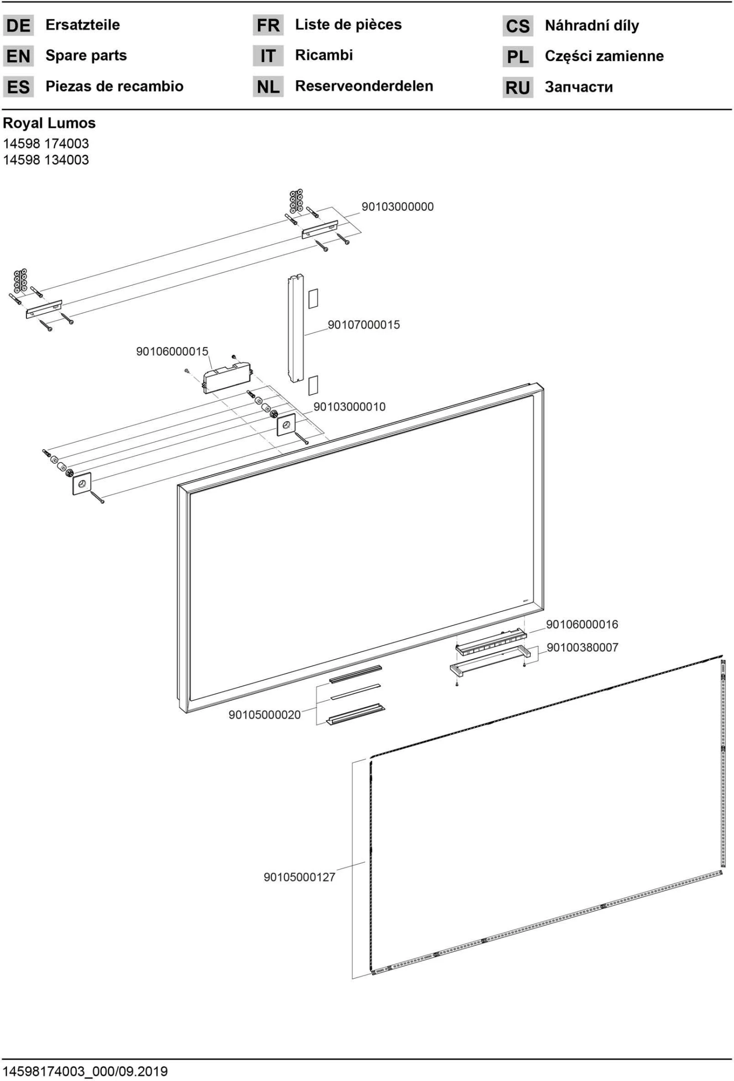 Keuco Royal Lumos Lichtspiegel 14598174003 1050x650x60mm, 65+62 Watt, Silber-gebeizt-eloxiert, Spiegelheizung – Bild 3