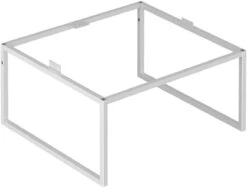 Keuco X-Line Bodengestell 33198140001 50x25x47cm, Dekor Trüffel Seidenmatt, Glas Trüffel Klar