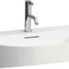 LAUFEN Sonar Waschtisch H8103427571581 60x42cm, Unterbaufähig, Ohne Überlauf, Mit 3 Hahnloch, Weiß Matt