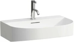 LAUFEN Sonar Waschtisch H8103427571581 60x42cm, Unterbaufähig, Ohne Überlauf, Mit 3 Hahnloch, Weiß Matt