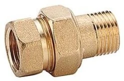 Opal R18 Radiatorverschraubung R18Y006 Messing, 1 1/4", IG/AG, Durchgang