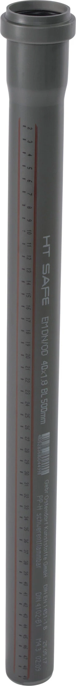 Ostendorf HTsafe HTsafe-Rohr 171020 DN/OD 40, 500mm