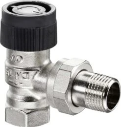 Oventrop Baureihe A Thermostatventil 1181006 DN 20, Eck, Messing Vernickelt