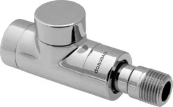 Oventrop Combi E Heizkörper-Verschraubung 1167082 DN 15, Durchgang, Messing, Edelstahl-Design