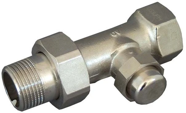 Oventrop Combi LR Heizkörper-Verschraubung 1027668 DN 25, Durchgangsform, Vernickelt – Bild 2