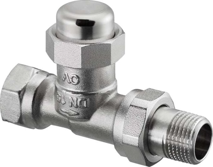 Oventrop Combi LR Heizkörper-Verschraubung 1027668 DN 25, Durchgangsform, Vernickelt