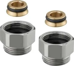 Oventrop Distanzstück 1681650 G 3/4 IGxG 3/4 AG, 2 Stück, Messing