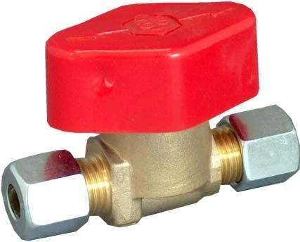 Oventrop Schnellschlussventil 2100051 6x6mm, Mit Schneidringverschraubung, Messing – Bild 2