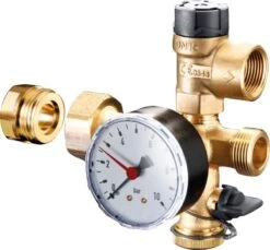 Oventrop Sicherheitsgruppen-Set 1351598 Für Wärmeübertrager "Regumat"