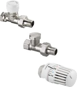 Oventrop Uni LH Thermostatventil-Set 1683804 DN 15, Durchgang, Mit Thermostat