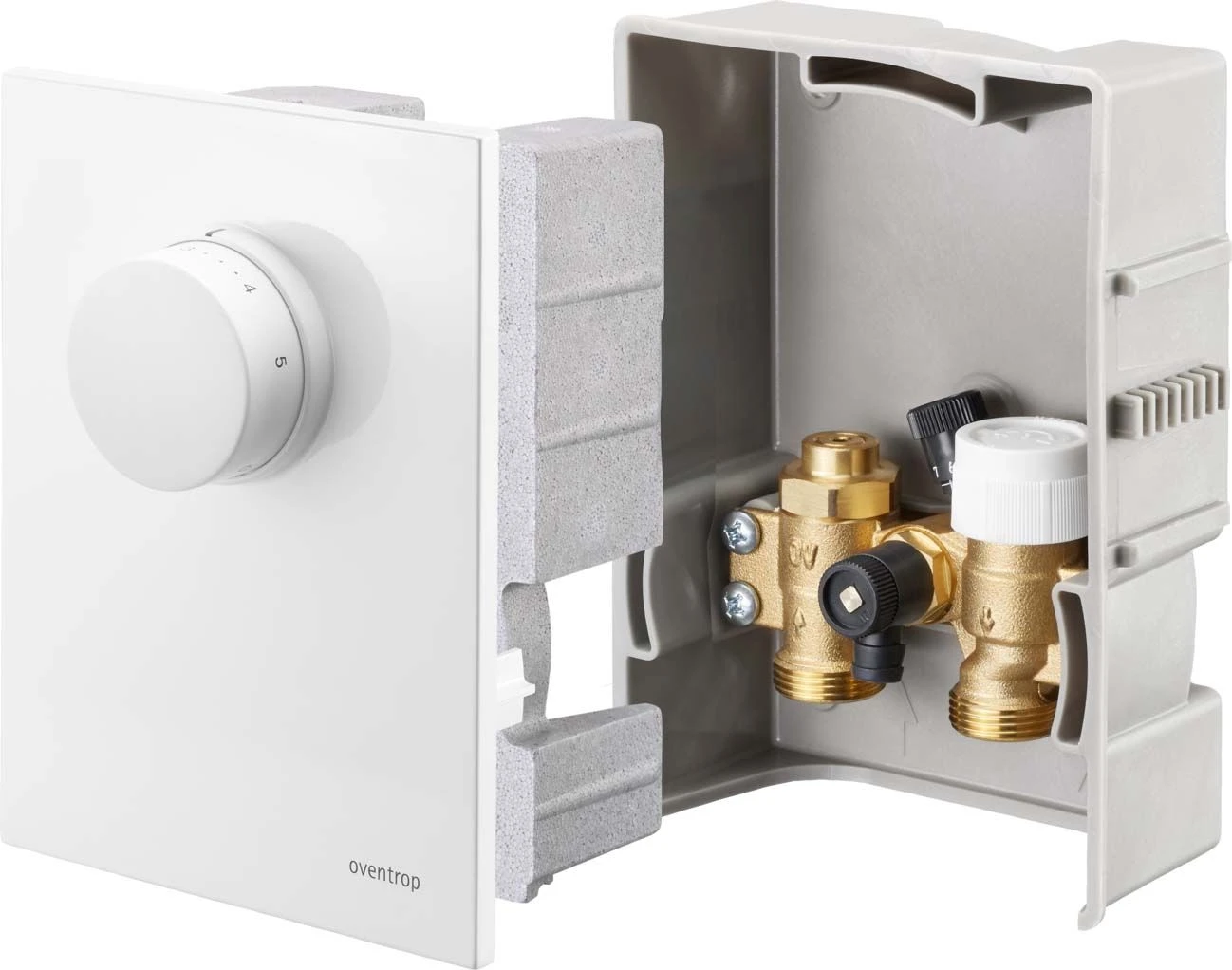 Oventrop Unibox Raumtemperaturregelung 1022724 Weiß, Mit Bypass