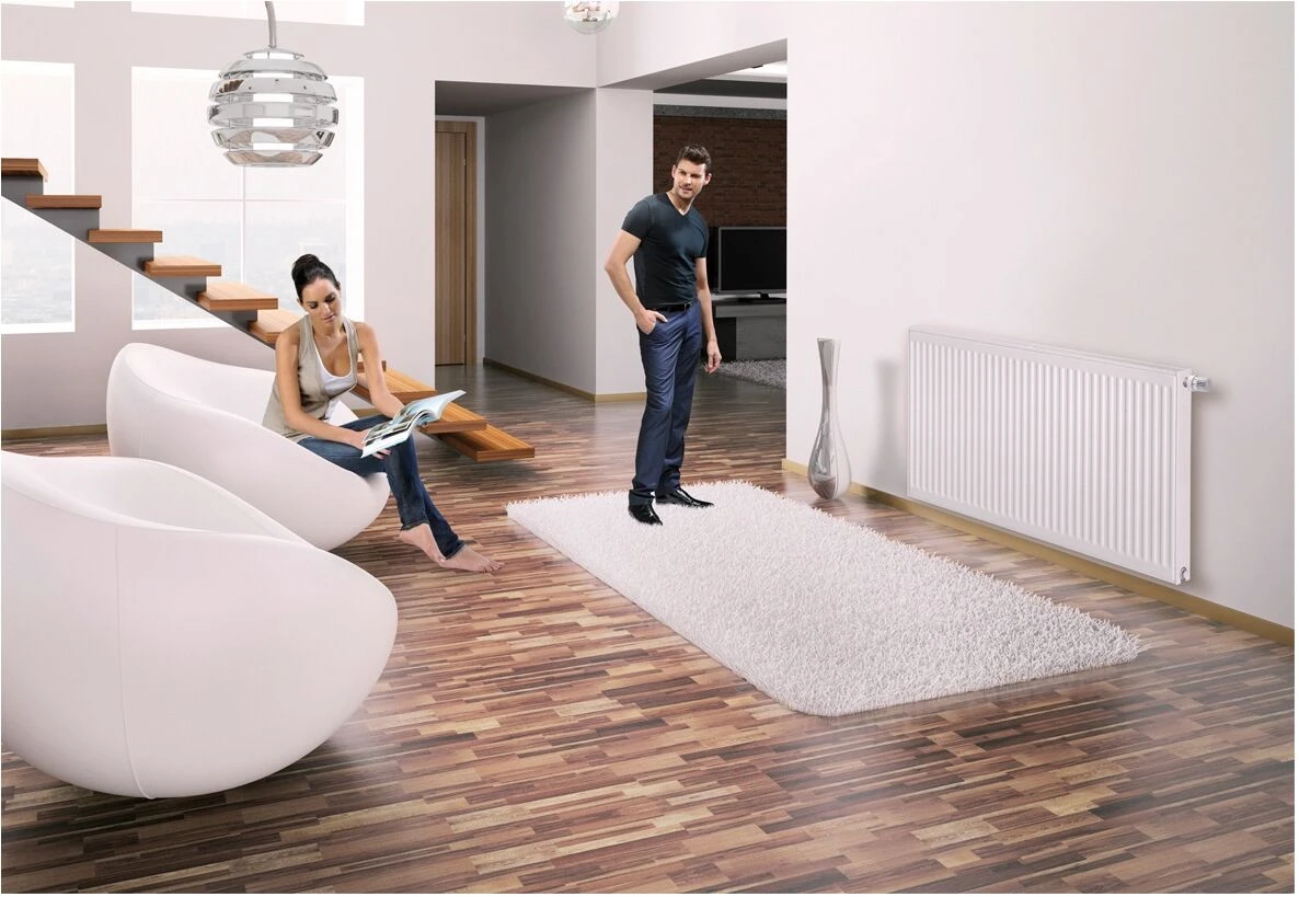 Purmo Compact Flachheizkörper F06220500801030 BH 500 Mm, BL 800 Mm, Weiß – Bild 2