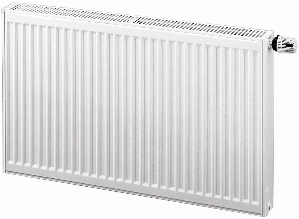 Purmo Ventil-Compact Flachheizkörper F07330900601130 BH 900 Mm, BL 600 Mm, Rechts, Weiß – Bild 2