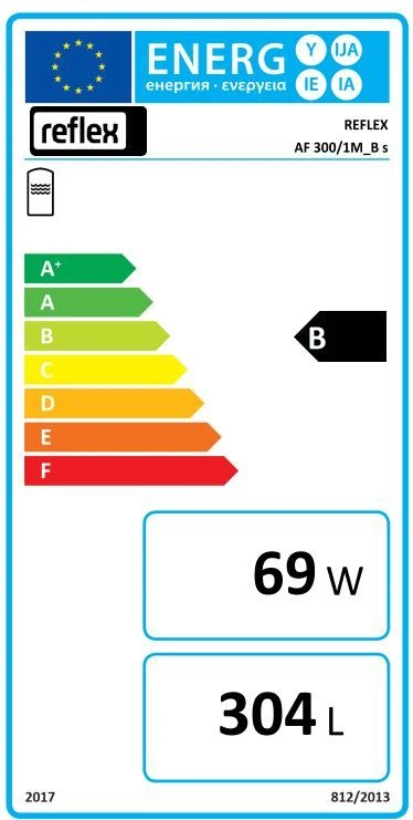 Reflex Storatherm Aqua Speicher 7861300 AF 300/1M_B, Silber, Folienmantel, Mit Glattrohrwärmeübertrager, Zusätzliche Muffe – Bild 2