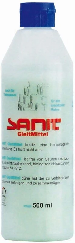 Sanit Gleitmittel 3087 Für Alle Steckbaren Rohre 500 Ml