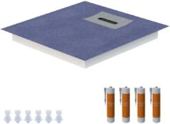 Schedel Line Flow Duschelement LI1KF901010 100 X 100 Cm, Vierseitiges Gefälle