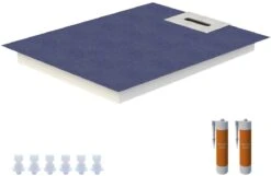 Schedel Line Flow Duschelement LI2KF909010 90 X 100 Cm, Einseitiges Gefälle