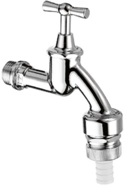 Schell Auslaufventil 034170699 Chrom, Oberteil Mit Knebelgriff, Sicherungskombi