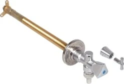 Schlösser Frost-Tec Außenarmatur 0028151550001 1/2", Dreikantgriff, Mit Steckschlüssel, Für Rohbau, Chrom