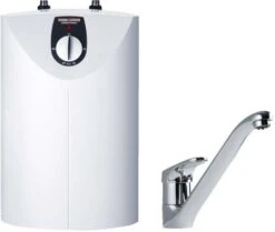 Stiebel Eltron SNU 5 SL Untertischgerät 222173 5 Liter, 2 KW, Offen, Weiss, Mit Armatur MAE-K