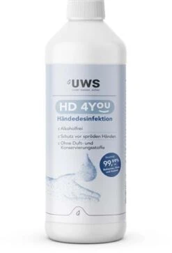 UWS Desinfektionsmittel HD 4 You 400301-12 Flasche á 1 Ltr.