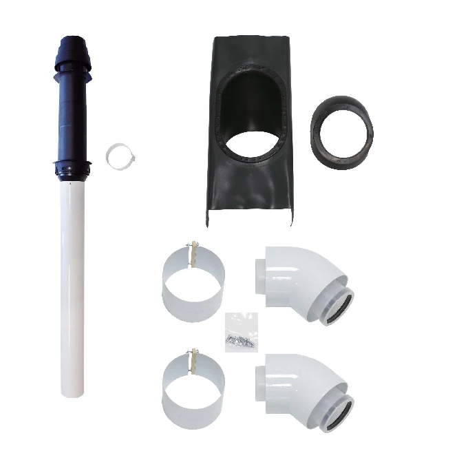 Vaillant Abgassystem Schrägdach Komplettpaket, DN 60/100, Schwarz