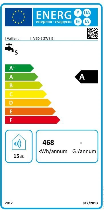 Vaillant Ved Elektro-Durchlauferhitzer 0010023749 27/8 E, Exclusiv, 27 KW, Vollelektronisch Geregelt – Bild 4