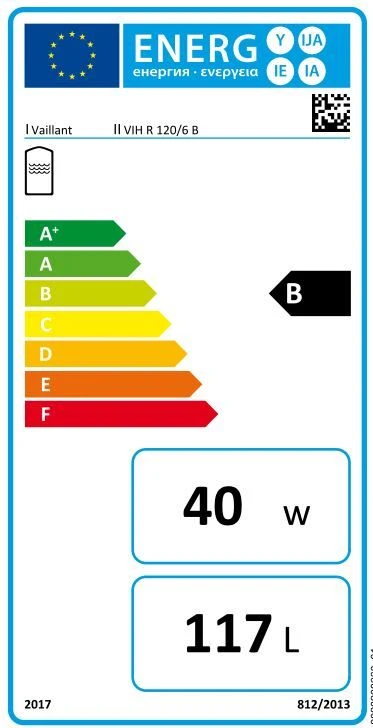 Vaillant Warmwasserspeicher UniSTOR Plus 010016414 VIH R 120/6B, Bodenstehend, 120 Liter – Bild 3