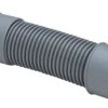 Viega Abflussrohr 460778 DN 50x50/40x500mm, Kunststoff Grau, Flexibel, Mit Dichtung