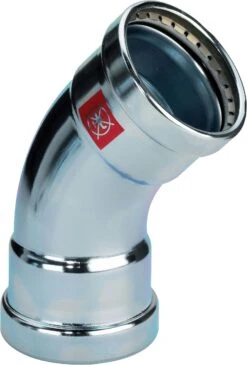 Viega Prestabo Bogen 597610 76,1 Mm, 45Grad, Stahl Unlegiert, SC-Contur