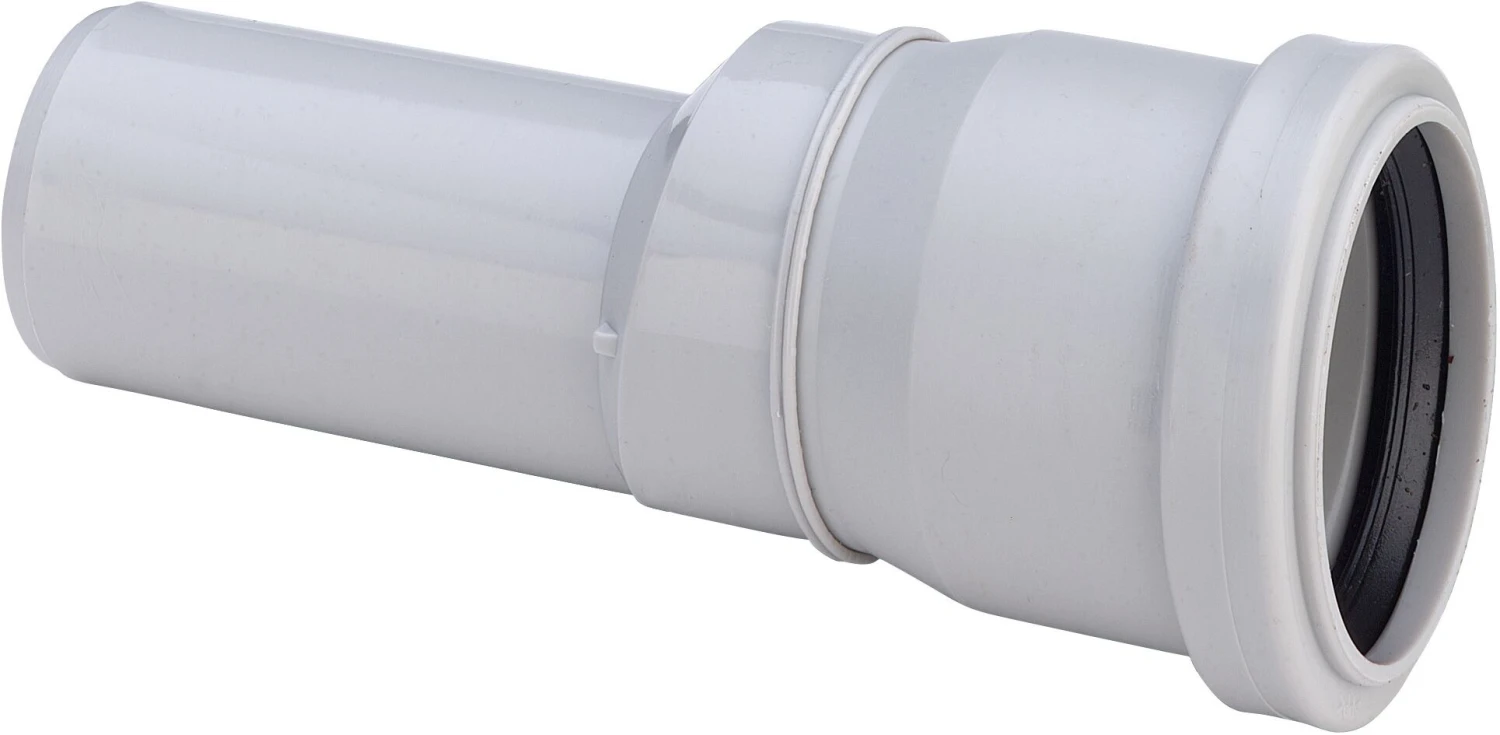 Viega Reduzierstück 110468 DN 50x40, Kunststoff Grau, Mit Lippendichtung