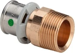 Viega Sanfix-P Übergangsstück 566319 25 Mm X R 1, Mit SC-Contur, Rotguss