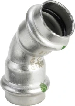 Viega Sanpress Inox Bogen 435806 28mm, 45Grad, Stahl Nichtrostend, SC-Contur