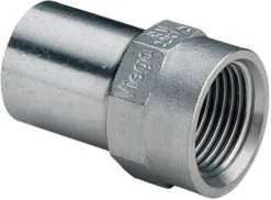 Viega Sanpress Inox Einsteckstück 436841 28mmxRp 3/4, Stahl Nichtrostend, Mehrkant