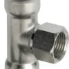 Viega Sanpress Inox T-Stück 437152 18mmxRp 1/2x18mm, Stahl Nichtrostend, SC-Contur