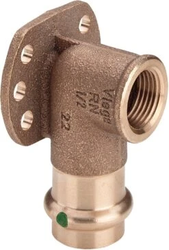 Viega Sanpress Wandscheibe 116057 22 Mm X Rp 3/4, Rotguss Oder Siliziumbronze, SC-Contur