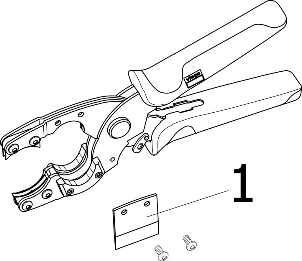 Viega Schere 652005 12 - 25mm, Für PE-Xc-Rohre, Stahl – Bild 3