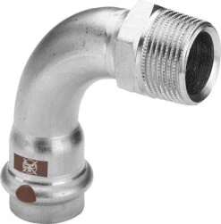 Viega Temponox Bogen 812454 35 Mm X R 1 1/4, 90Grad, Stahl, Nicht Rostend, R-Gewinde, SC-Contur