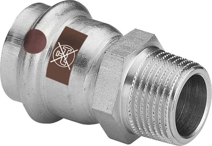 Viega Temponox Übergangsstück 811570 28 Mm X R 3/4, Stahl, Nicht Rostend, R-Gewinde, SC-Contur