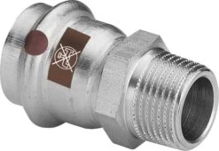 Viega Temponox Übergangsstück 811617 35 Mm X R 1 1/4, Stahl, Nicht Rostend, R-Gewinde, SC-Contur