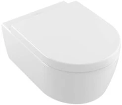 Villeroy & Boch Avento Combi-Pack 5656HR01 Weiß, Spülrandlos, Mit WC-Sitz 9M77C1