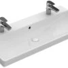 Villeroy Und Boch Avento Möbel-Waschtisch 4156A4RW 100 X 47 Cm, 2 Hahnlöcher, Mit Überlauf, Stone White C-plus