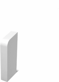 Weitzel Endstück 185 Weiß, Rechts