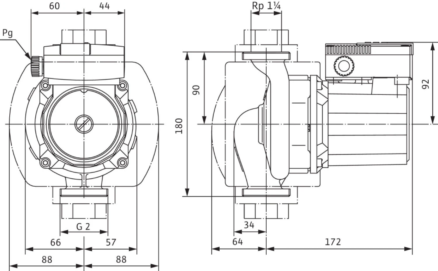 Wilo Standard Trinkwasserpumpe TOP-Z 2048340 30/7 RG, PN 10, 1 X 230 V – Bild 2