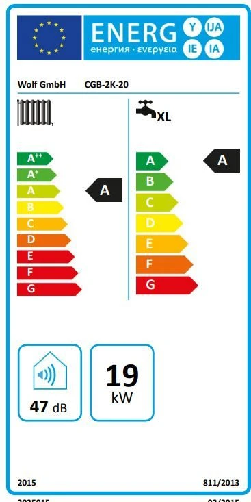 Wolf CGB 2K-20 Gasbrennwert-Kombitherme 8615011 Mit Hocheffizienzpumpe, 20kW, Heizen Und Warmwasser – Bild 2